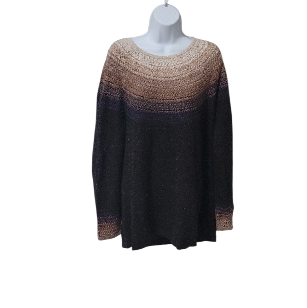 J. Jill Ombre Crew Neck Sweater XL